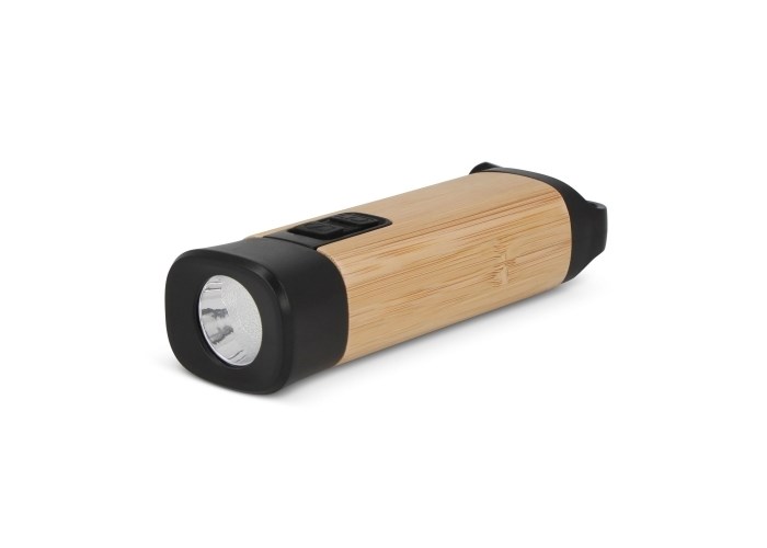 Oplaadbare bamboe zaklamp Oplaadbare bamboe zaklamp
