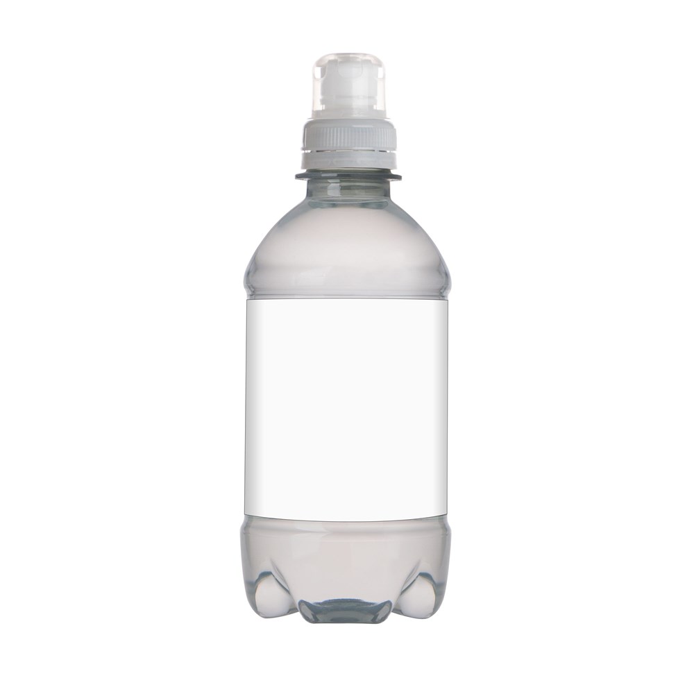 RPET waterflesje met sportdop - 330 ml