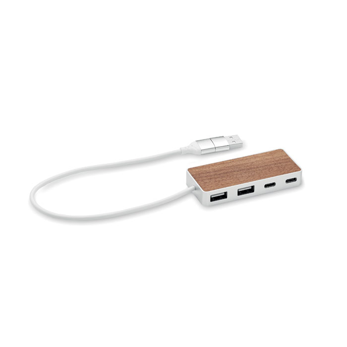 UBAH - USB-hub 4 poorten 27,5 cm