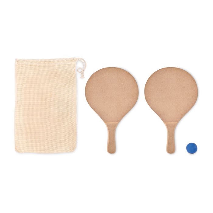 MDF Tennissets in katoenen trekkoord tas