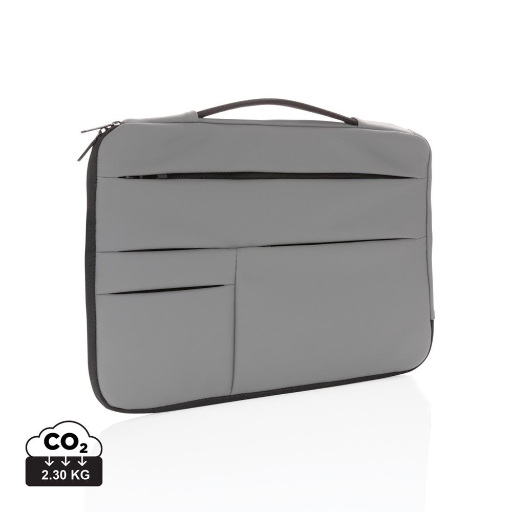 Aanwezigheid Gek Plons Laptop sleeve -15.6" met handvat | grijs | 1 kleur | Achterzijde | PT173450