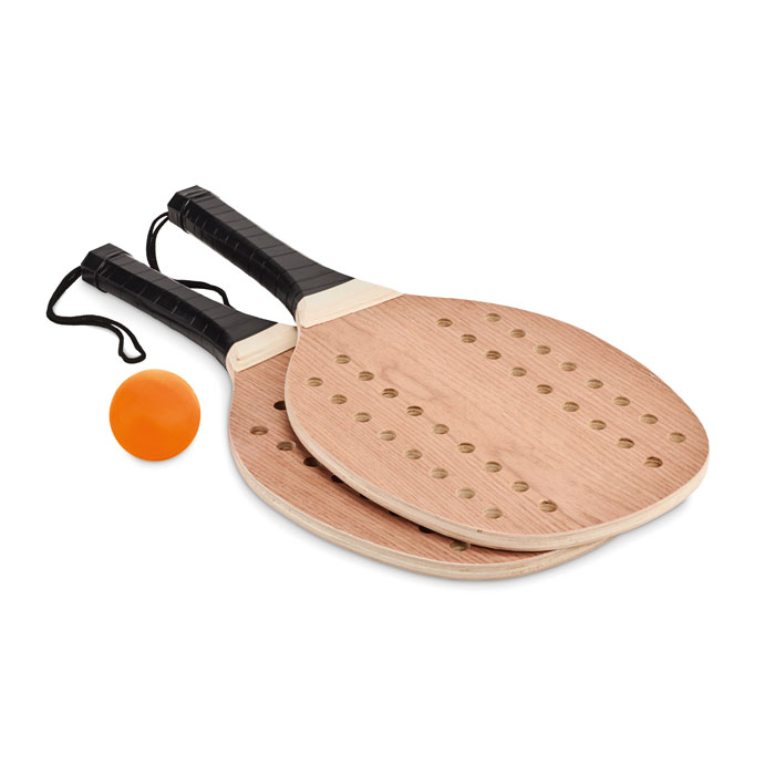 Rozenhout tennissets met PU grip