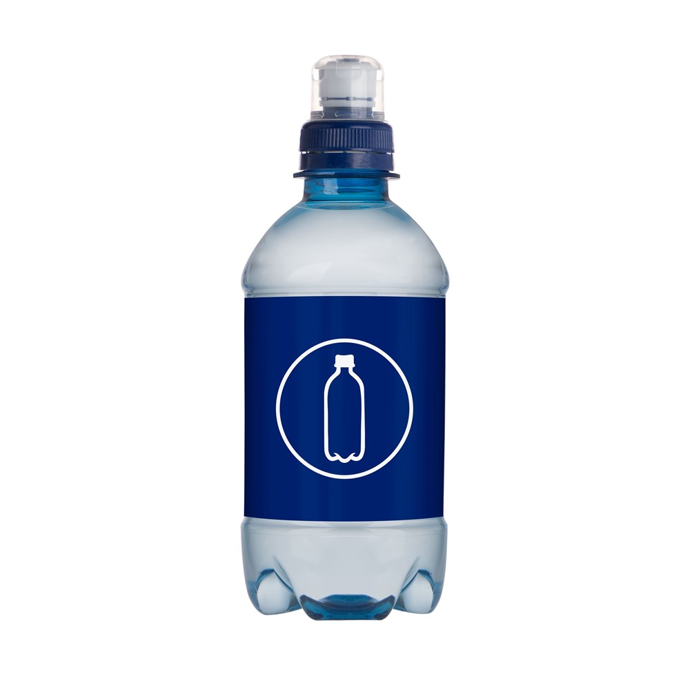 RPET waterflesje met sportdop - 330 ml