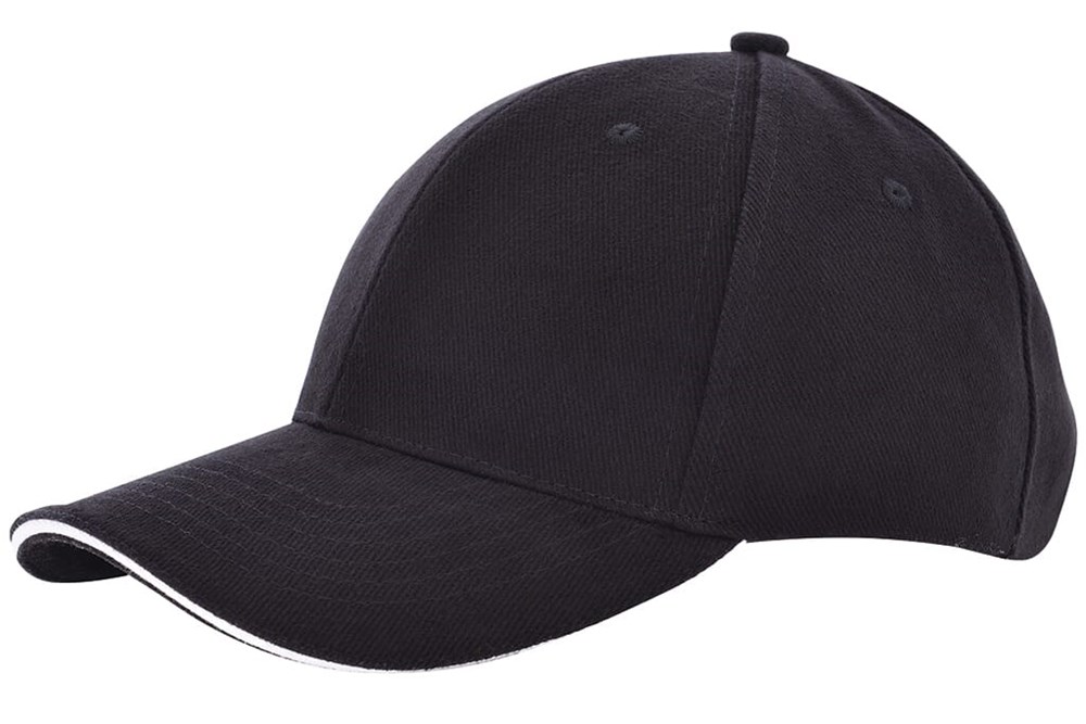 Heavy Brushed cap met borduring