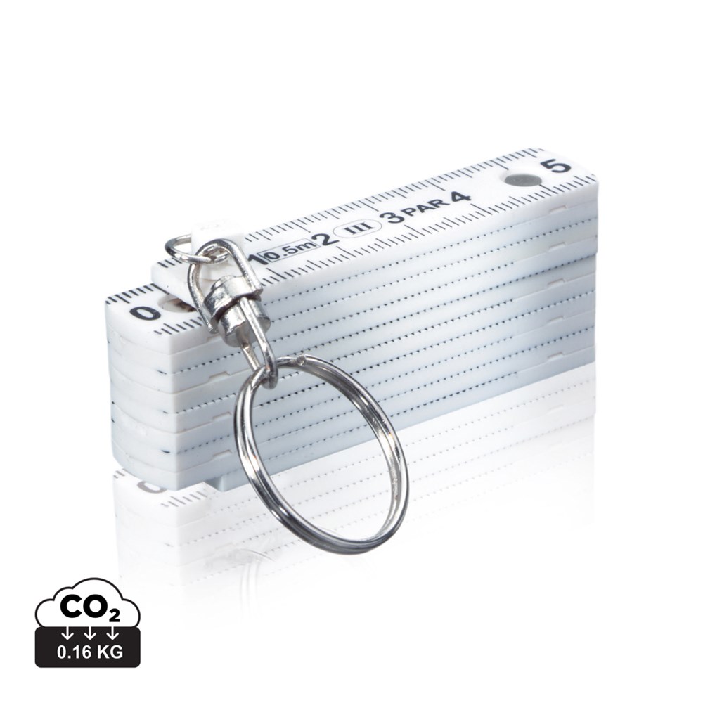 Mini duimstok met sleutelhanger - 50 cm
