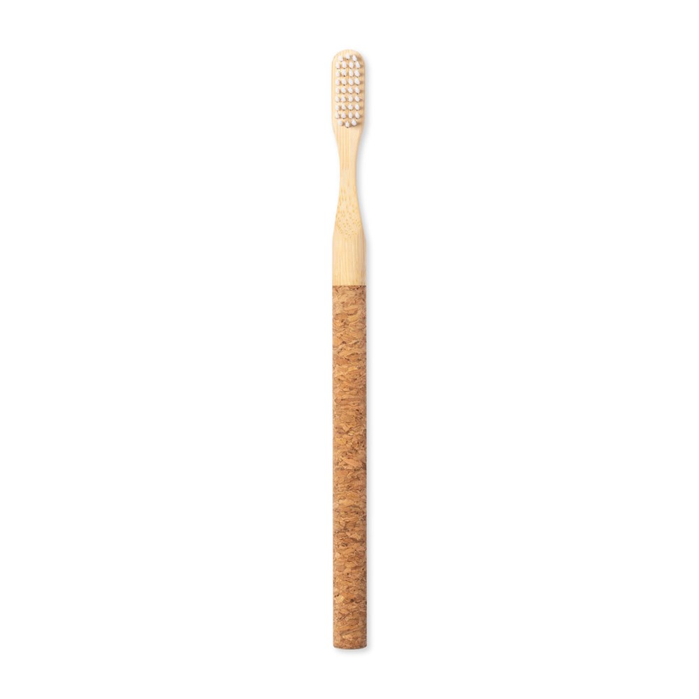 Tandenborstel van kurk en bamboe