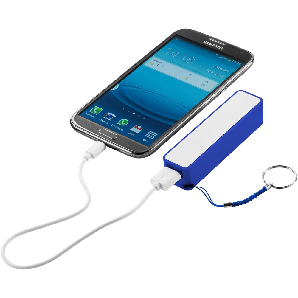 Powerbank met sleutelring - 2000 mAh