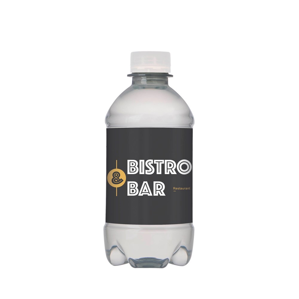 RPET waterflesje met bruisend water - 330 ml