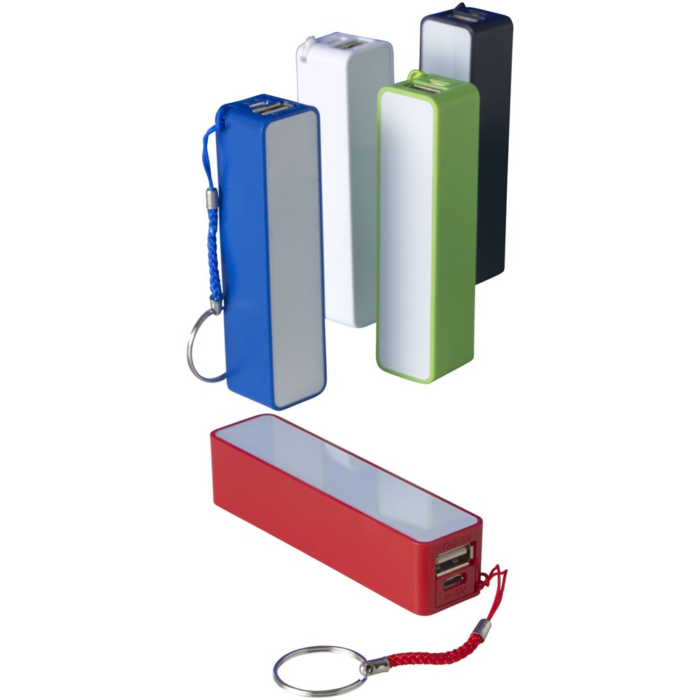 Powerbank met sleutelring - 2000 mAh