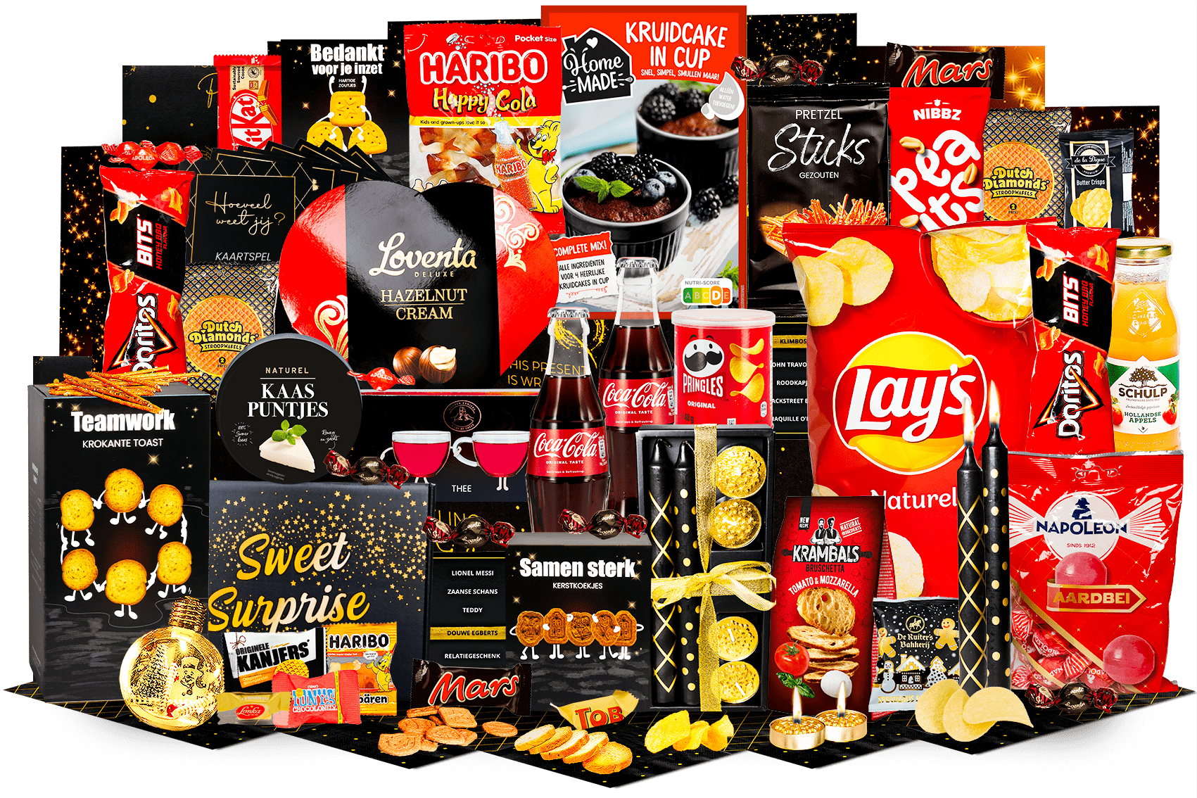 Kerstpakket - Rode merkentopper