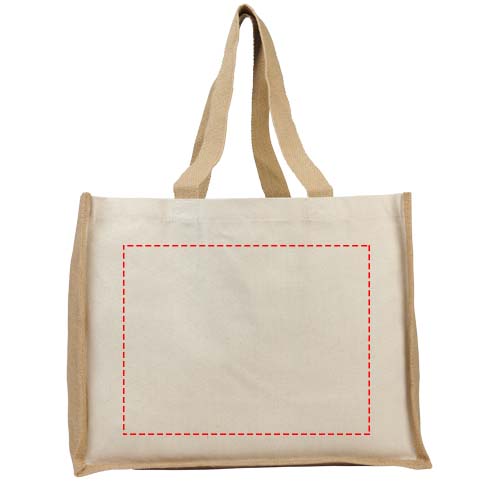 Canvas en jute boodschappentas - 320 g/m2