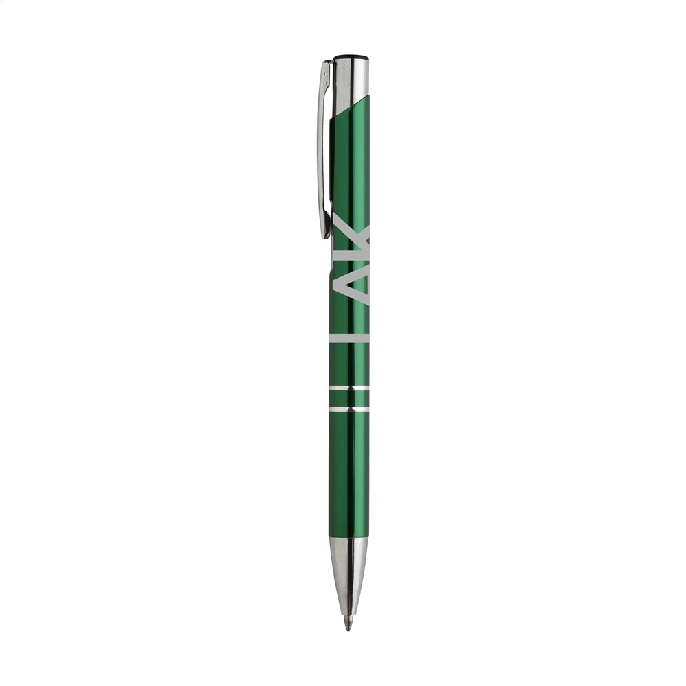 Glanzende aluminium balpen