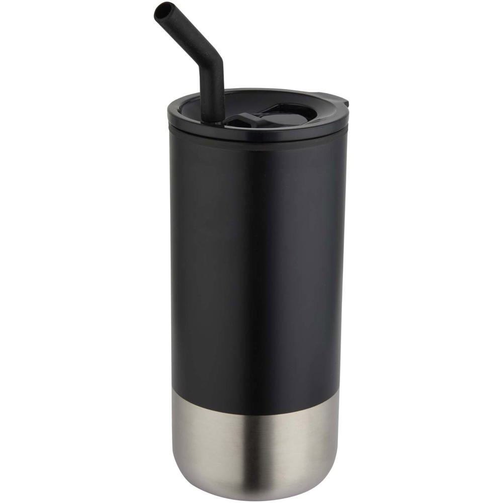 Grayson 480 ml RCS gerecycleerde geïsoleerde beker met rietje