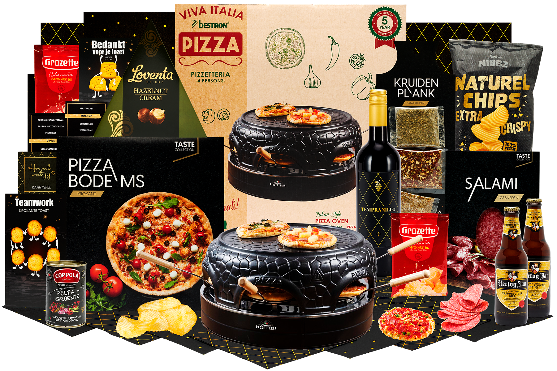 Kerstpakket - Samen pizza