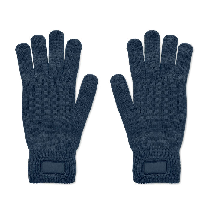 Gebreide RPET handschoenen met patch Gebreide RPET handschoenen met patch