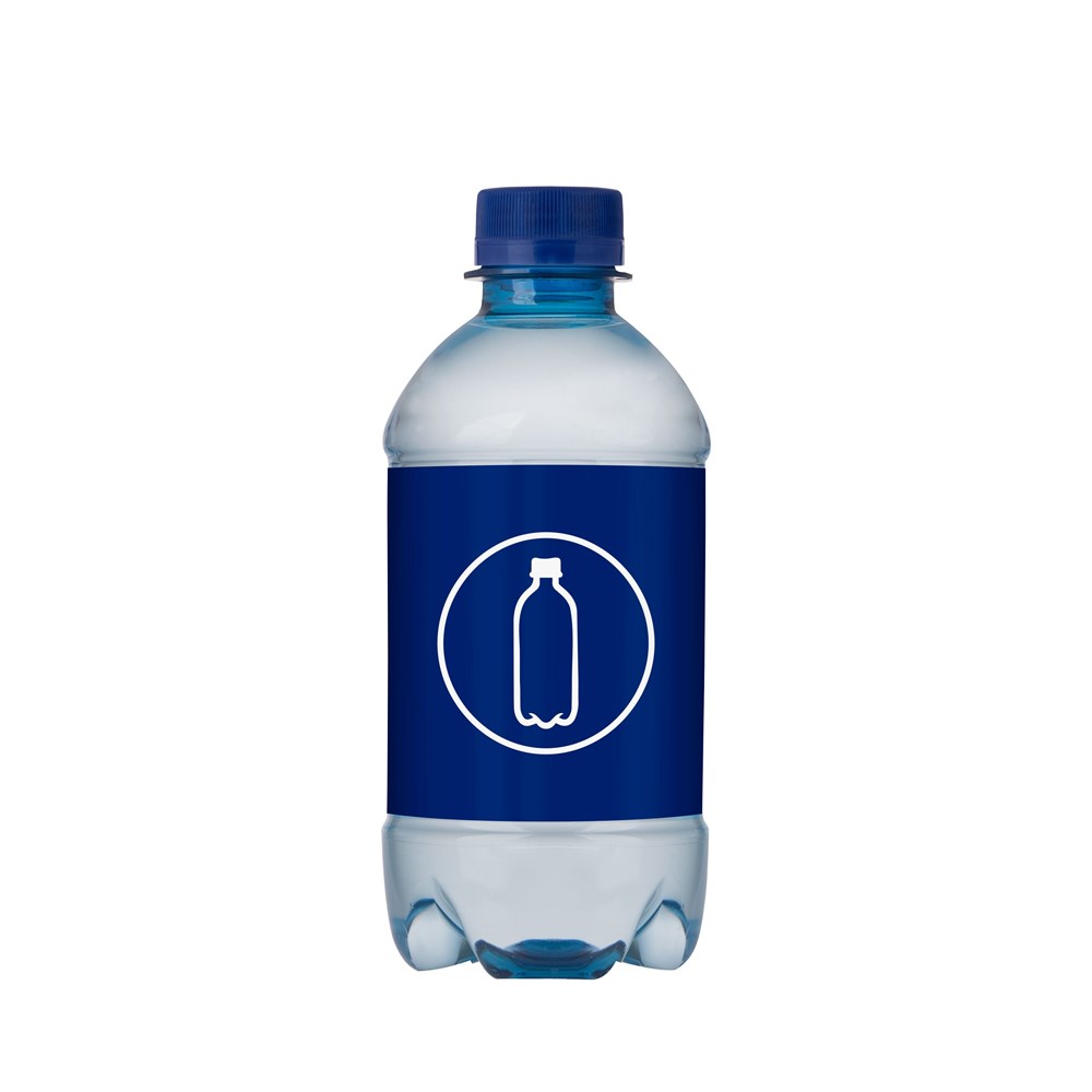 RPET waterflesje met draaidop - 330 ml