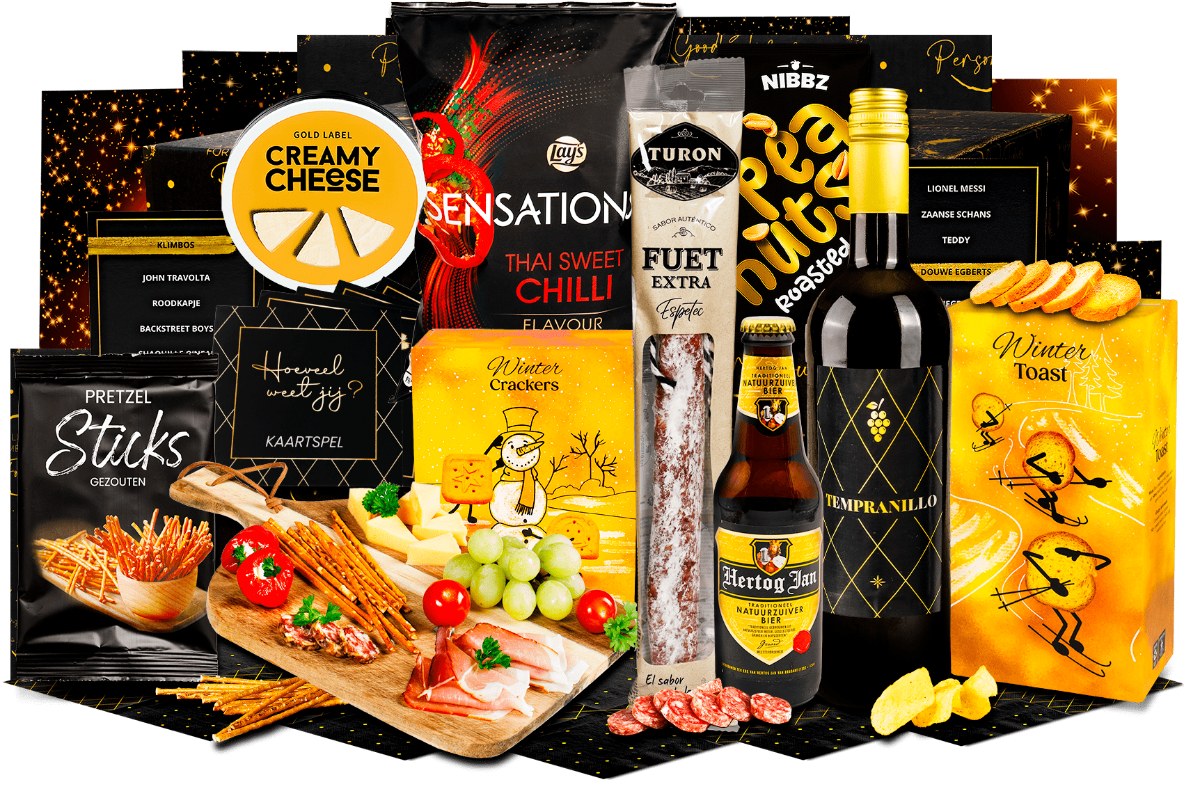 Kerstpakket - Gezellige plank