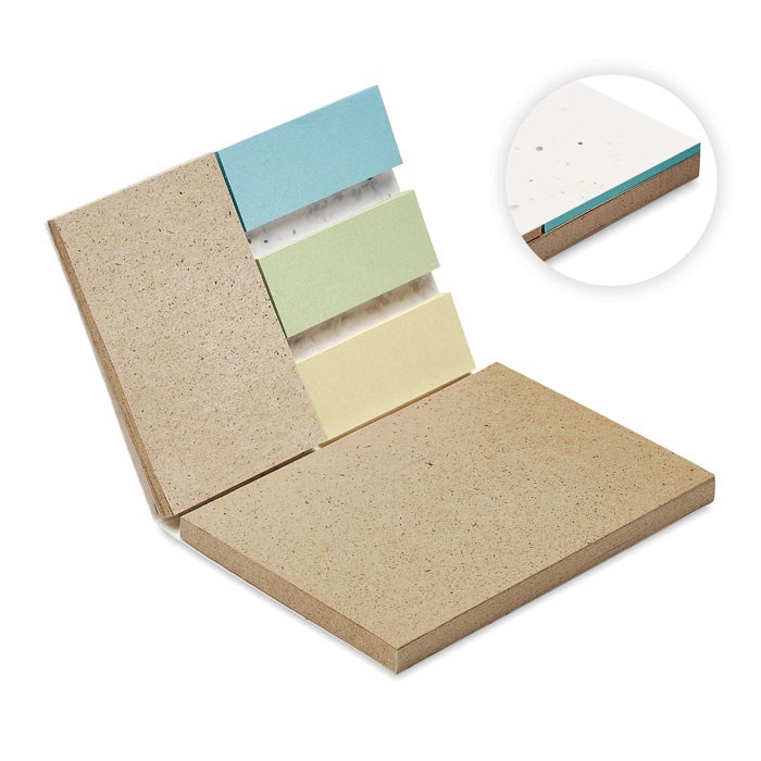 Memoblok van groeipapier en graspapier | Incl. pagina markers
