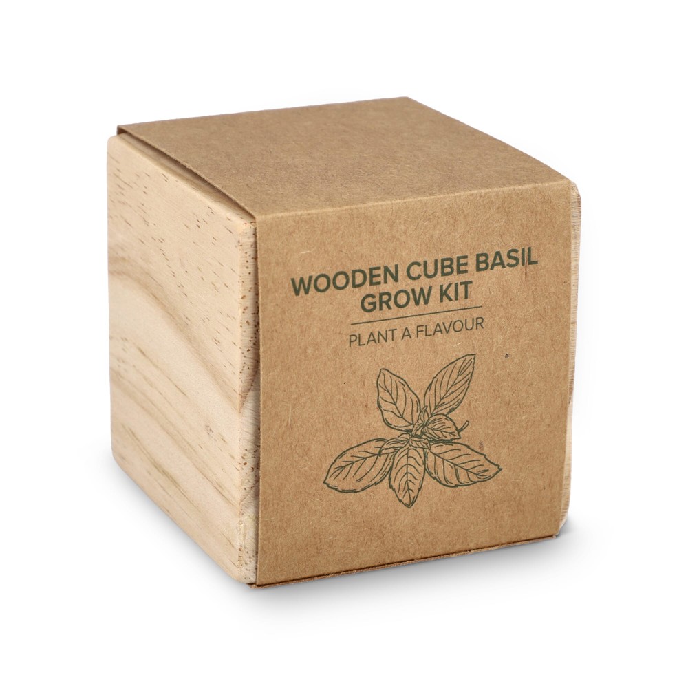 FSC Houten Plantenbak Set – Basilicum