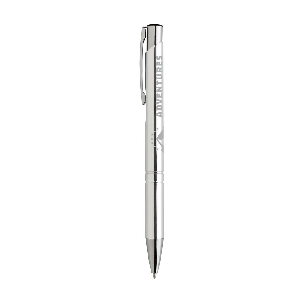 Glanzende aluminium balpen