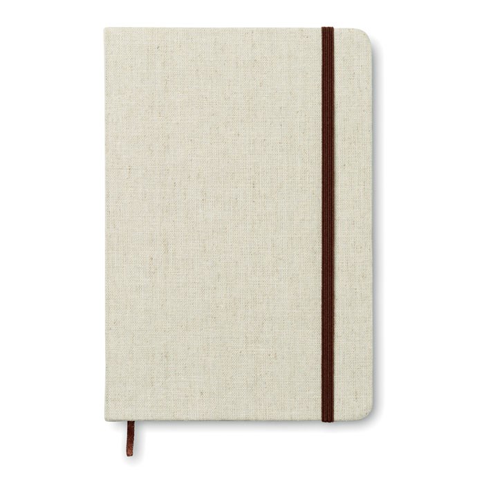 Canvas notitieboekje A5 - gelinieerde vellen