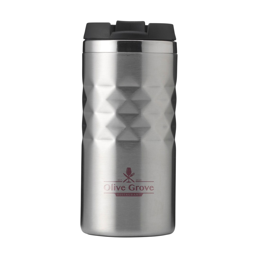 Geometric Mug RCS Recycled Steel 280 ml thermosbeker