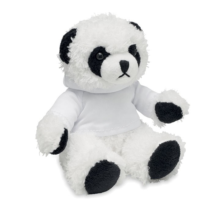 Knuffel panda met trui