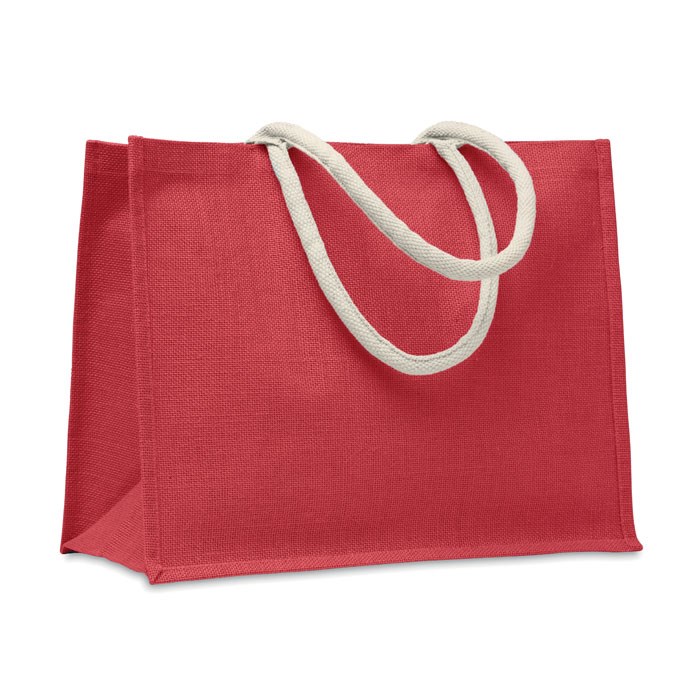 Gekleurde jute boodschappentas Gekleurde jute boodschappentas