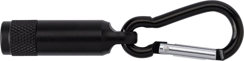 Aluminium mini-zaklamp met karabijnhaak Tracy