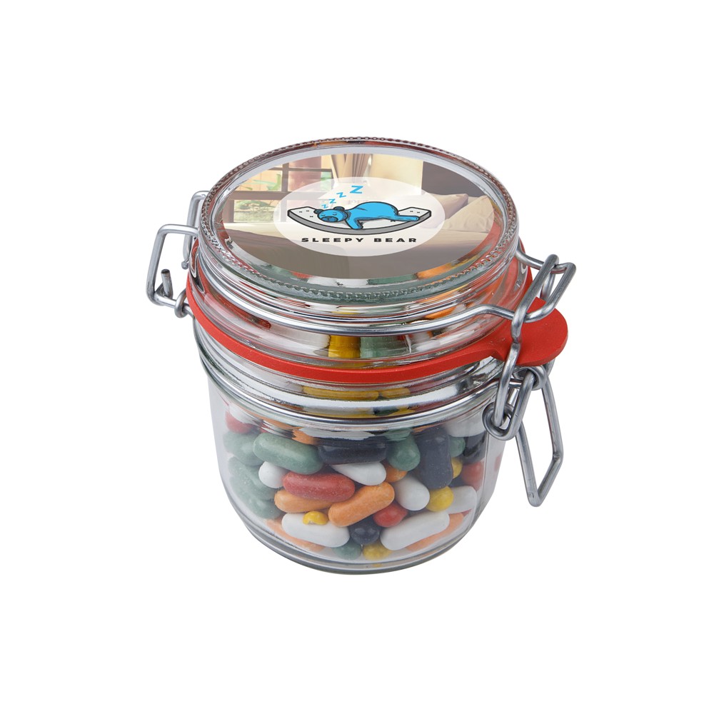 Weckpotje gevuld met snoep - 0,25L