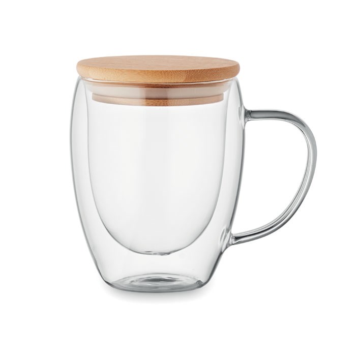 Dubbelwandig glas met handvat - 250 ml