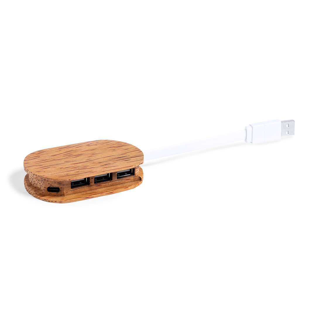 USB Hub van kokosnoot