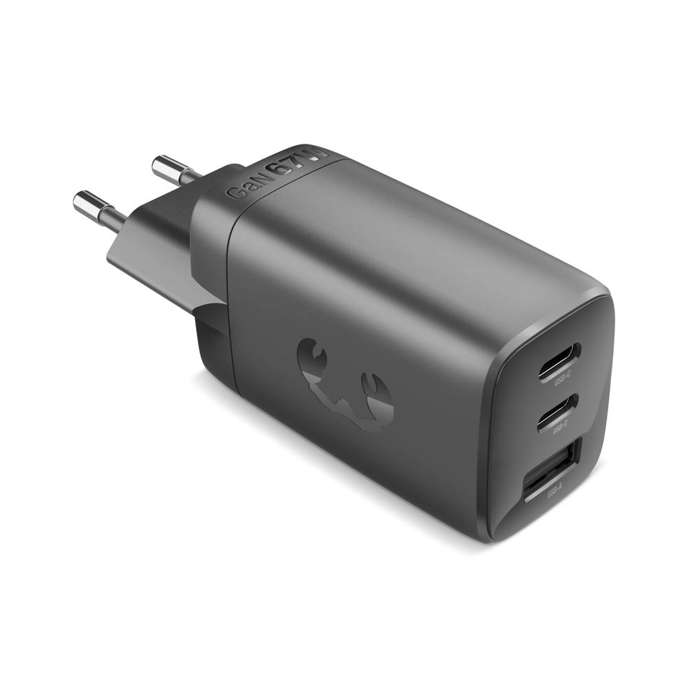 Fresh 'n Rebel 67W Laptop Snellader GaN USB-C &amp; USB-A