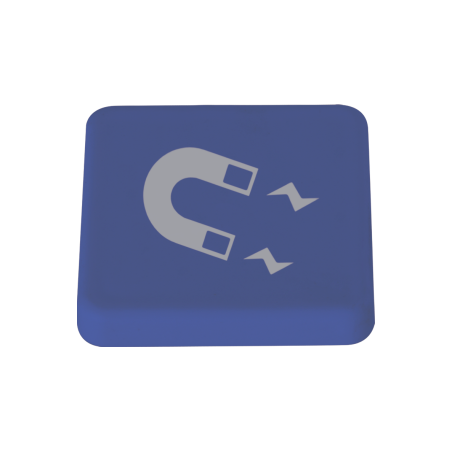 Gekleurde magneet - 3 x 3 cm Gekleurde magneet - 3 x 3 cm