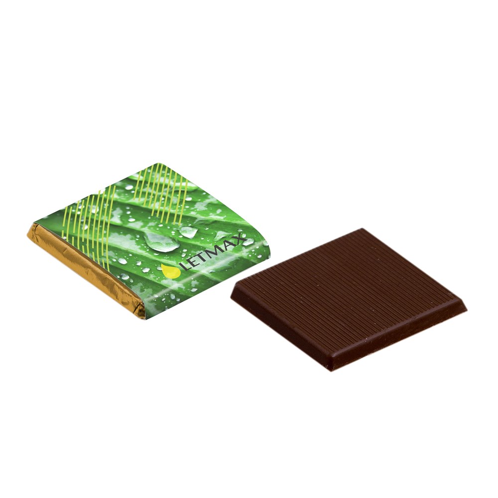 Vierkante Belgische chocolade tablet - Puur