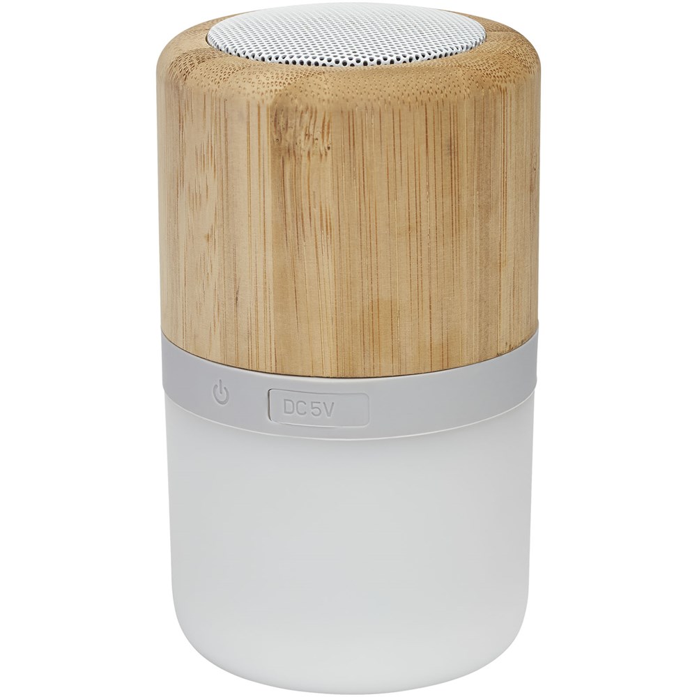 Bamboe Bluetooth®-speaker met licht 