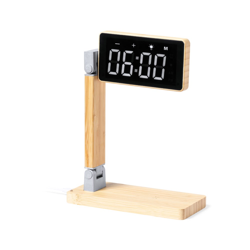 Multifunctioneel klok met draadloze oplader 15W