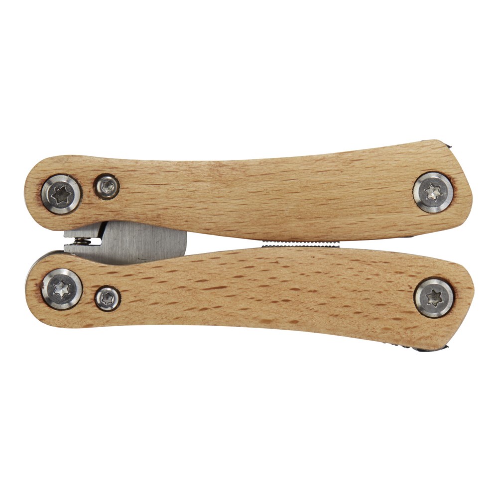 Houten multitool met 12 functies