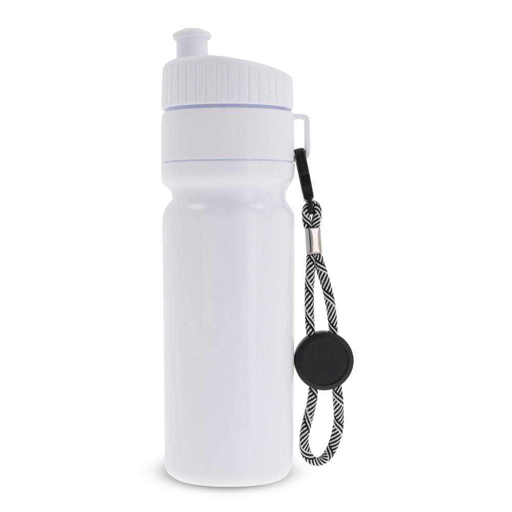 Sportbidon met rand en koord 750ml