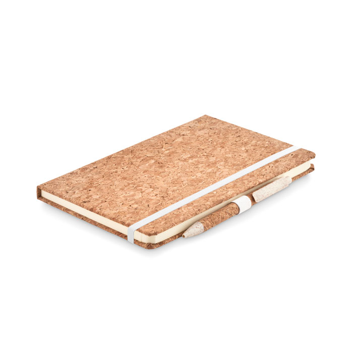 SUBER SET - A5 kurk notitieboek balpen set