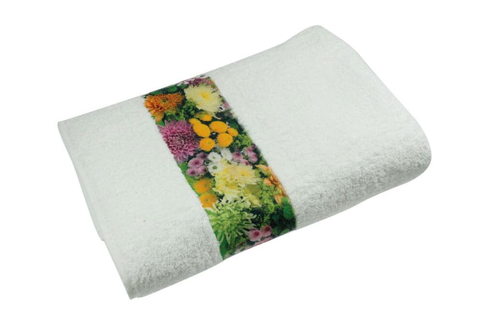Sophie Muval handdoek met sublimatie band, 100x50 cm, 400 gr/m²