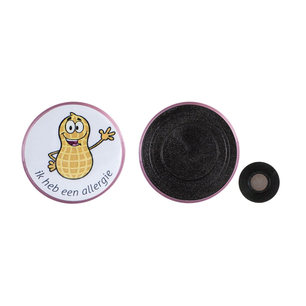 Button met kledingmagneet - Ø56 mm