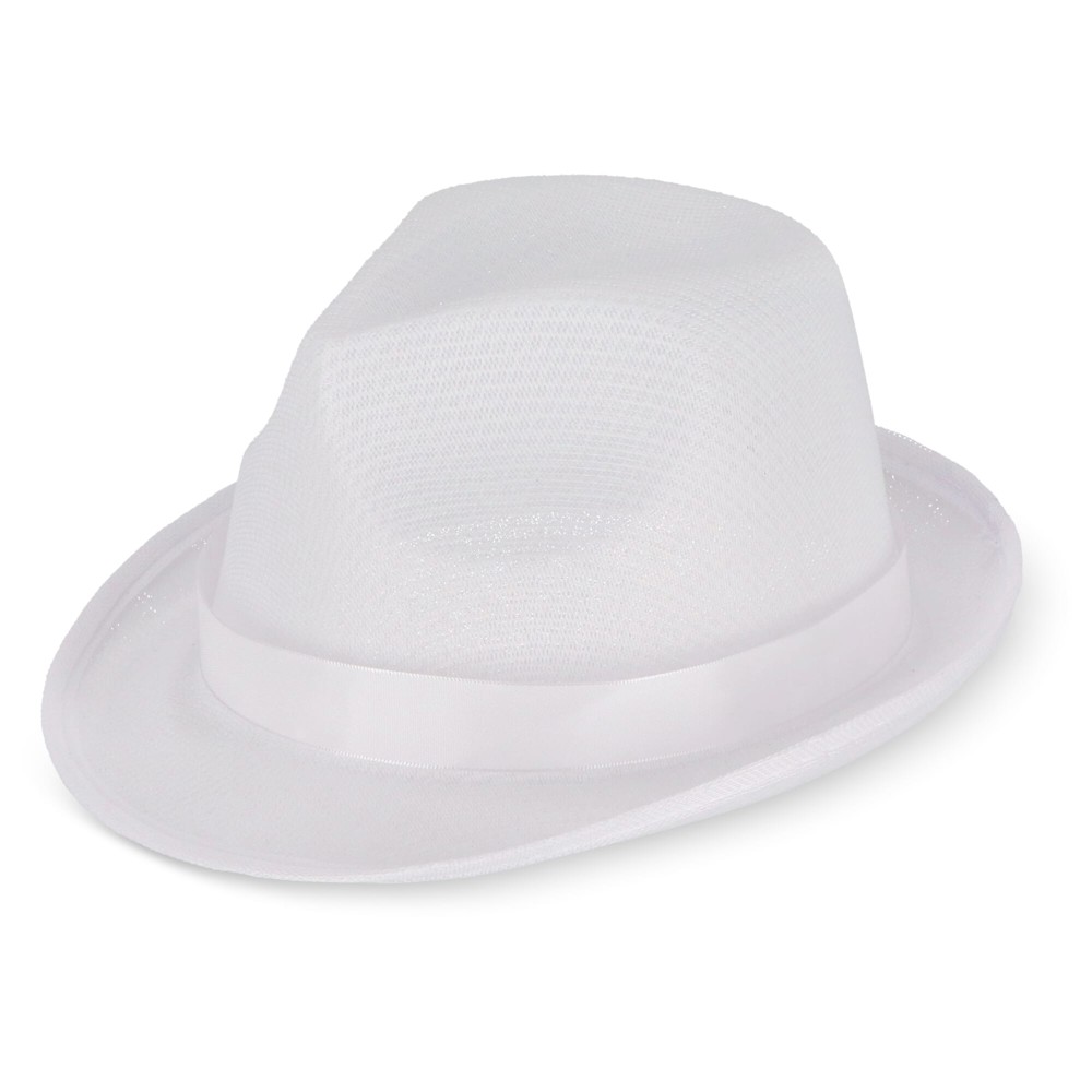 Polyester hoed met band