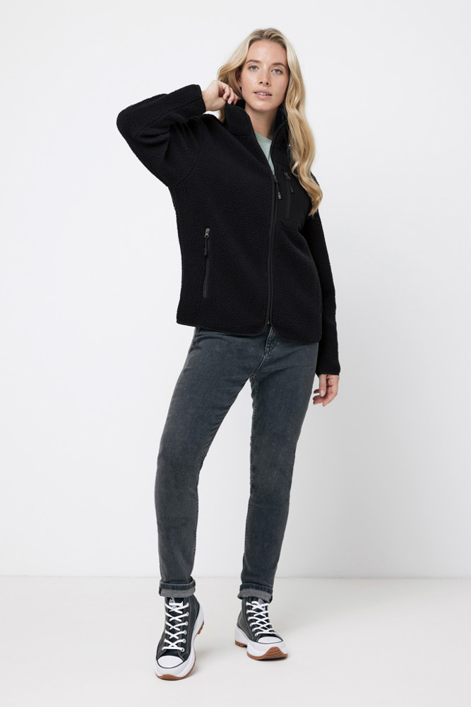 IQONIQ Diran gerecycled polyester pile-fleece jas