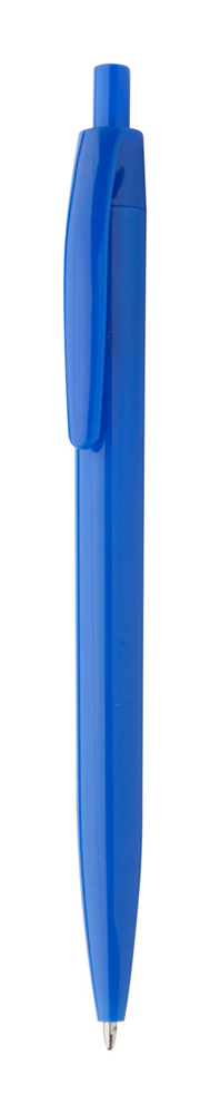 Gekleurde promo balpen - blauwschrijvend