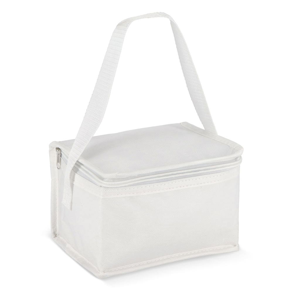 R-PET koeltas voor 6 blikjes, non-woven, 20 x 13 x 12,5 cm, 75 g/m²